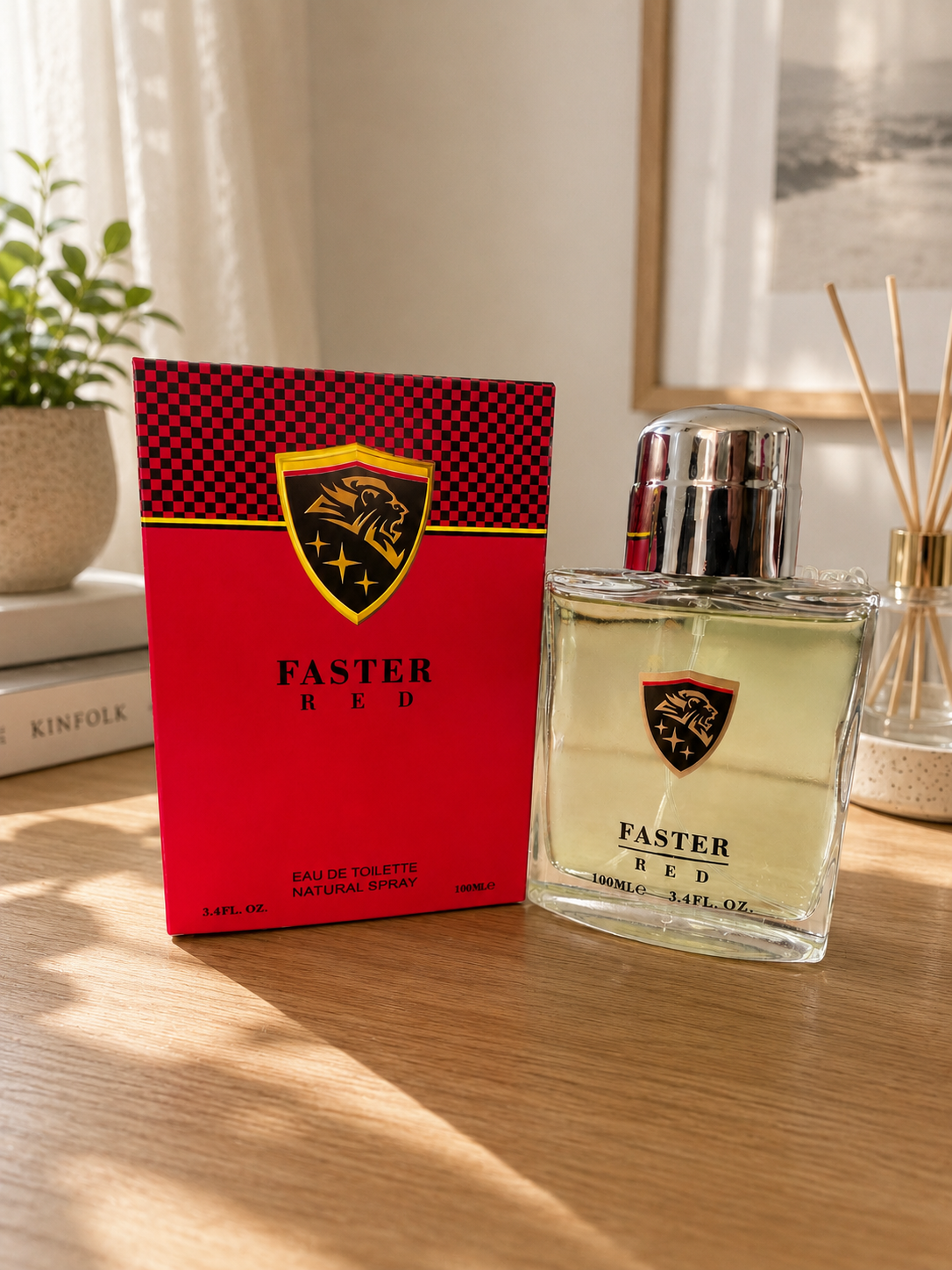 Faster Red Eau De Toilette for Men – 100ml