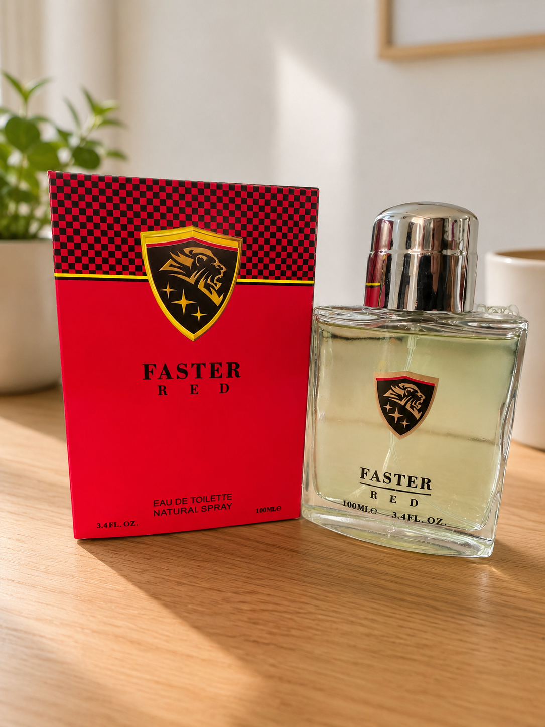 Faster Red Eau De Toilette for Men – 100ml